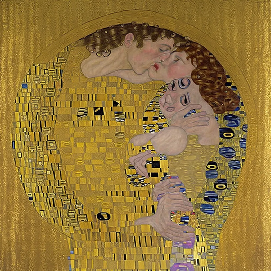 1907 - The Kiss - Gustav Klimt 